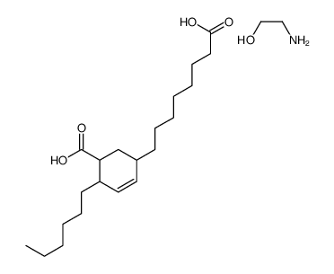 5-carboxy-4-hexylcyclohex-2-ene-1-octanoic acid, compound with 2-aminoethanol (1:1) picture