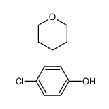 4-chlorophenol compound with tetrahydro-2H-pyran (1:1)结构式