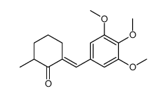 (6E)-2-methyl-6-[(3,4,5-trimethoxyphenyl)methylidene]cyclohexan-1-one Structure