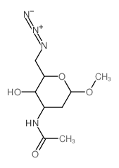 (4-acetamido-3-hydroxy-6-methoxy-oxan-2-yl)methylimino-imino-azanium Structure