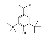 2,6-ditert-butyl-4-(1-chloroethyl)phenol结构式