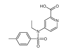 4-[ethyl-(4-methylphenyl)sulfonylamino]pyridine-2-carboxylic acid结构式