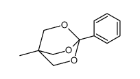 4-methyl-1-phenyl-2,6,7-trioxabicyclo[2.2.2]octane structure