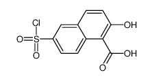 6-(chlorosulphonyl)-2-hydroxy-1-naphthoic acid structure