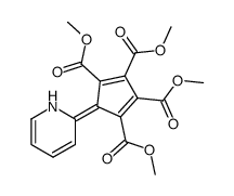 5-[Pyridin-2(1H)-ylidene]-1,3-cyclopentadiene-1,2,3,4-tetracarboxylic acid tetramethyl ester结构式