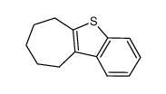 7,8,9,10-tetrahydro-6H-benzo[b]cyclohepta[d]thiophene结构式