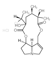 (15-alpha,20R)-20-Chloro-15,20-dihydro-12,15-dihydroxysenecionan-11,16-dione hydrochloride结构式