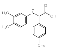 (3,4-DIMETHYLPHENYLAMINO)-4-TOLYLACETICACID structure