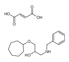 1-(benzylamino)-3-cycloheptyloxypropan-2-ol,(E)-but-2-enedioic acid Structure