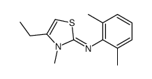 N-(2,6-dimethylphenyl)-4-ethyl-3-methyl-1,3-thiazol-2-imine结构式