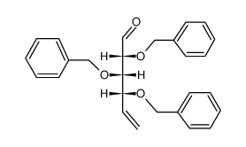 2,3,4,-Tri-O-benzyl-5,6-dideoxy-D-xylo-5-hexenose Structure