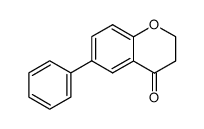 6-phenyl-2,3-dihydro-4H-1-benzopyran-4-one结构式