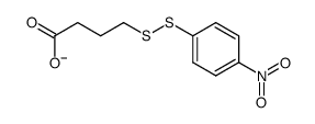 4-((4-nitrophenyl)disulfanyl)butanoate结构式