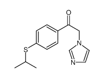 2-imidazol-1-yl-1-(4-propan-2-ylsulfanylphenyl)ethanone Structure