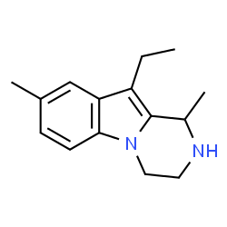 Pyrazino[1,2-a]indole, 10-ethyl-1,2,3,4-tetrahydro-1,8-dimethyl- (9CI) structure