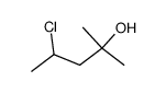 2-Methyl-4-chloropentane-2-ol结构式