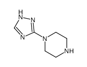 Piperazine, 1-(1H-1,2,4-triazol-3-yl)- (9CI) Structure