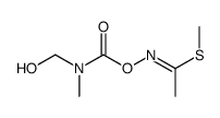 methyl N-[hydroxymethyl(methyl)carbamoyl]oxyethanimidothioate结构式