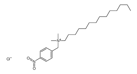 dimethyl-[(4-nitrophenyl)methyl]-tetradecylazanium,chloride Structure