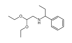N-(2,2-diethoxyethyl)-1-phenylpropan-1-amine结构式
