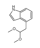 4-(2,2-dimethoxyethyl)-1H-indole结构式