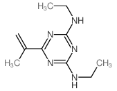 N,N-diethyl-6-prop-1-en-2-yl-1,3,5-triazine-2,4-diamine结构式