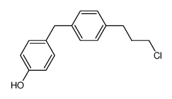 4-(4-(3-chloropropyl)benzyl)phenol结构式