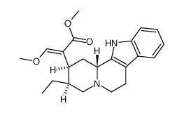 17-methoxy-coryn-16-ene-16-carboxylic acid methyl ester Structure