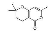 2,2,7-trimethyl-3,4-dihydropyrano[3,2-c]pyran-5-one结构式