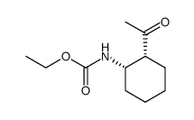 ethyl ((1S,2R)-2-acetylcyclohexyl)carbamate Structure