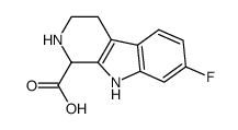 7-fluoro-2,3,4,9-tetrahydro-1H-β-carboline-1-carboxylic acid Structure