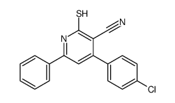 4-(4-chlorophenyl)-6-phenyl-2-sulfanylidene-1H-pyridine-3-carbonitrile Structure