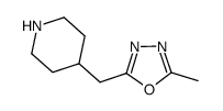 2-methyl-5-(piperidin-4-ylmethyl)-1,3,4-oxadiazole Structure