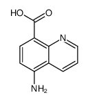 8-Quinolinecarboxylicacid,5-amino-(9CI) Structure