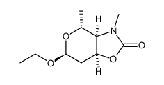 4H-Pyrano[3,4-d]oxazol-2(3H)-one,6-ethoxytetrahydro-3,4-dimethyl-,[3aR-(3aalpha,4alpha,6bta,7aalpha)]-(9CI) Structure