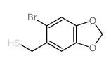 (6-bromobenzo[1,3]dioxol-5-yl)methanethiol结构式