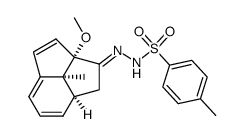 2a-methoxy-7b-methyl-1,2a,7a,7b-tetrahydro-2H-cyclopent[cd]inden-2-one p-tolylsulphonylhydrazone结构式
