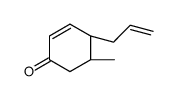 (4S,5R)-5-methyl-4-prop-2-enylcyclohex-2-en-1-one Structure