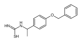 1-(4-phenylmethoxyphenyl)ethylthiourea结构式