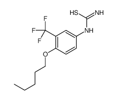 [4-pentoxy-3-(trifluoromethyl)phenyl]thiourea结构式