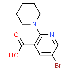 5-bromo-2-piperidinonicotinic acid Structure