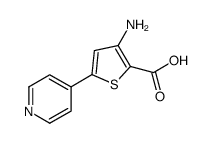 3-amino-5-(pyridin-4-yl)thiophene-2-carboxylic acid结构式