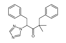 2,2-dimethyl-1,5-diphenyl-4-(1,2,4-triazol-1-yl)pentan-3-one Structure