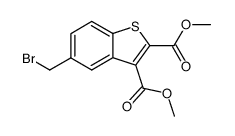 5-bromomethyl-2,3-dicarboxymethylbenzo[b]thiophene结构式