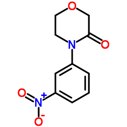 4-(3-Nitrophenyl)-3-morpholinone结构式