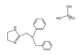 bis(N-benzyl-4,5-dihydro-N-phenyl-1H-imidazole-2-methylamine) sulphate结构式