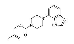 2-methylprop-2-enyl 4-(1H-benzimidazol-4-yl)piperazine-1-carboxylate结构式