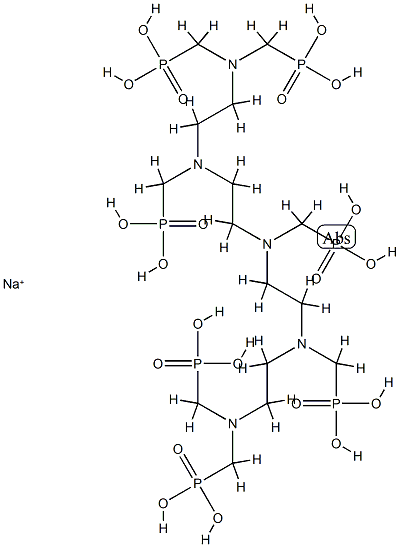[[(phosphonomethyl)imino]bis[ethylene[(phosphonomethyl)imino]ethylenenitrilobis(methylene)]]tetrakisphosphonic acid , sodium salt picture