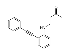4-((2-(phenylethynyl) phenyl)amino)butan-2-one Structure