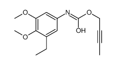 but-2-ynyl N-(3-ethyl-4,5-dimethoxyphenyl)carbamate结构式